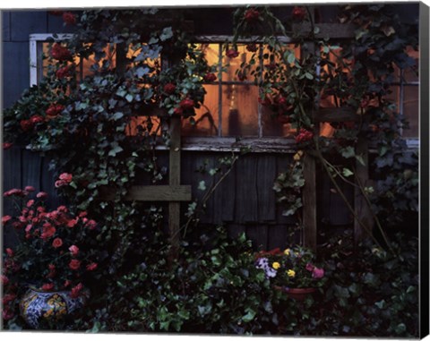 Framed Flower Garden Print