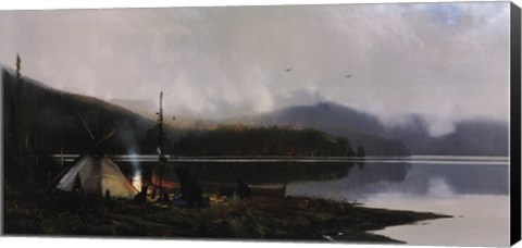 Framed Visitors on the North Fork Print