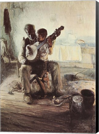 Framed Banjo Lesson Print