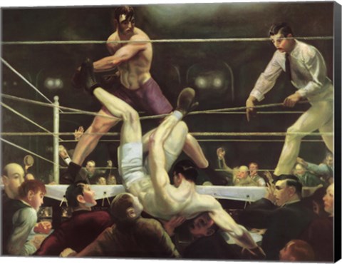 Framed Dempsey and Firpo, 1923 Print