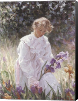 Framed Iris Garden Print