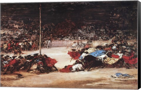 Framed Bullfight Print