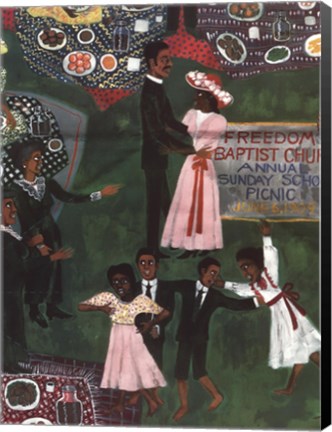 Framed Church Picnic (Detail 2) Print