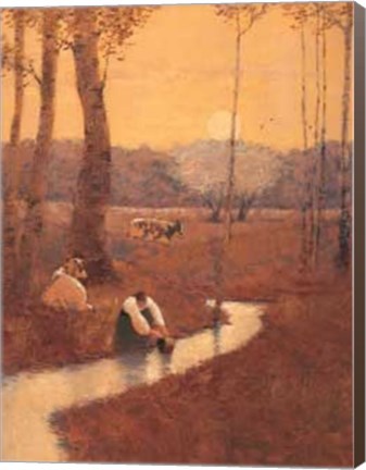 Framed Woman and Water Print