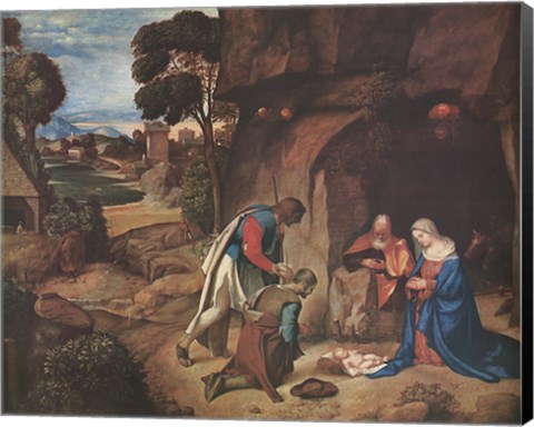 Framed Adoration of the Shepherds Print
