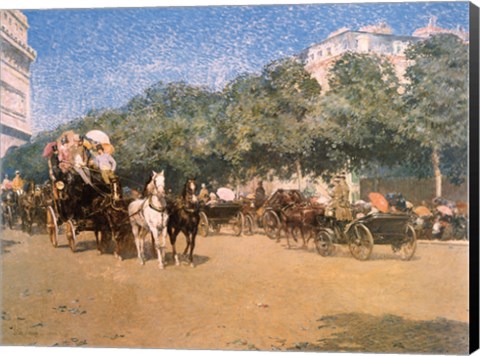 Framed Jour Du Grand Prix Print