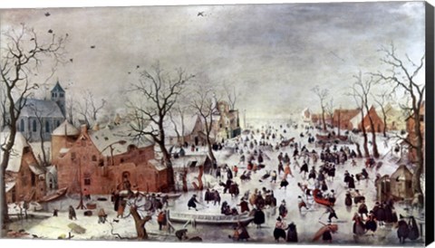 Framed Winter Scene Print