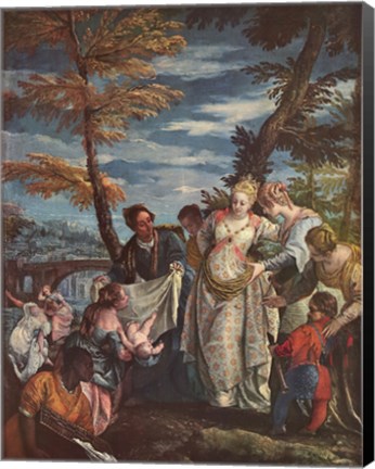 Framed Finding of Moses Print