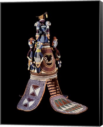 Framed Beaded Crown Print