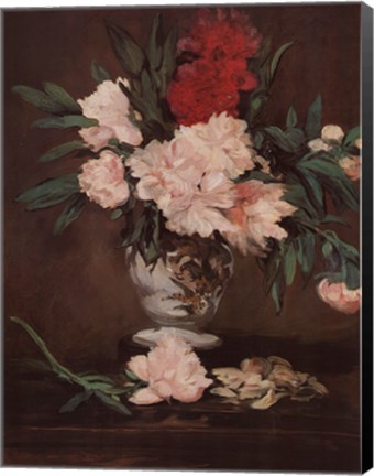 Framed Vase of Flowers Print