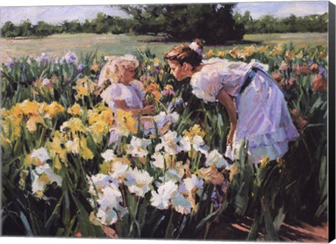 Framed Flower Girls Print