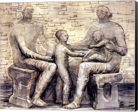 Framed Family Group Print