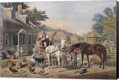 Framed Market Preparations Print