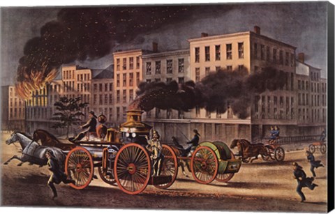 Framed Life of a Fireman Print