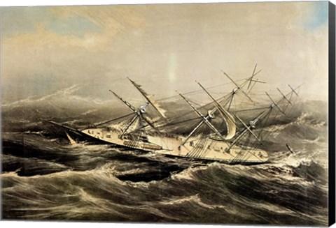 Framed Clipper Ship Comet Print