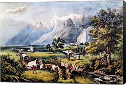 Framed Rocky Mountains Print