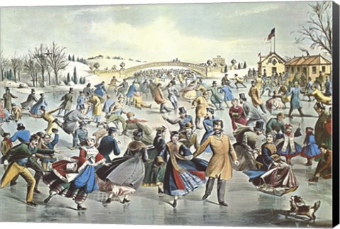 Framed Central Park Winter Print