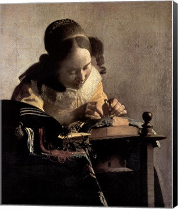 Framed Lacemaker Print