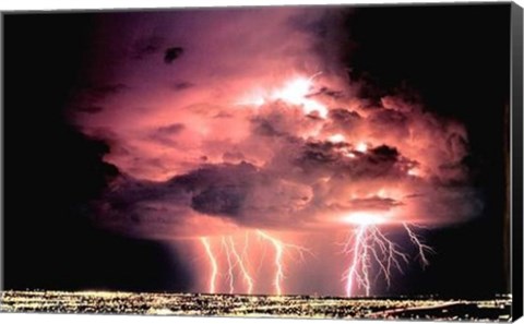 Framed Lightning Print