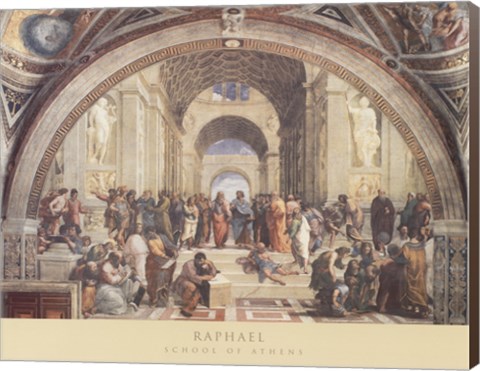 Framed School of Athens, c.1511 Print