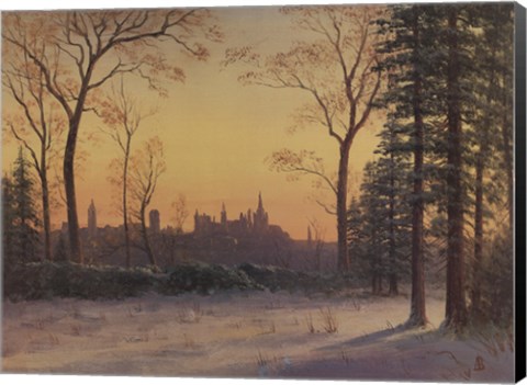 Framed View of the Parliament Buildings from the Grounds of Rideau Hall Print