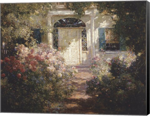 Framed Doorway and Garden Print