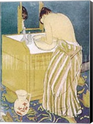Framed Woman Bathing Print