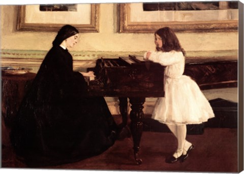 Framed At the Piano Print