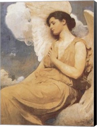 Framed Winged Figure Print