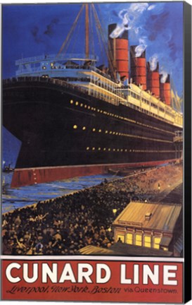 Framed Cunard Line Print