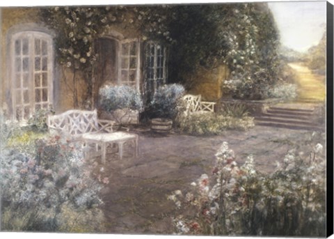 Framed Garden Terrace Print