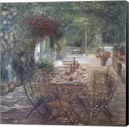 Framed Conversation Between Silence and Confidence Print