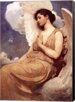 Framed Winged Figure Print