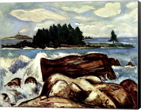 Framed Fox Island Print