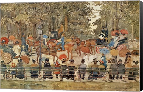 Framed Central Park, 1901 Print