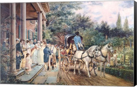 Framed Wedding in the 1830'S Print