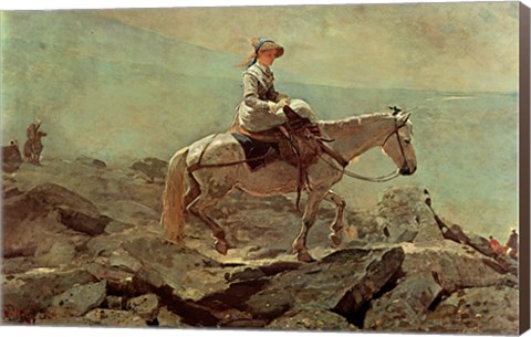 Framed Bridle Path White Mountains Print