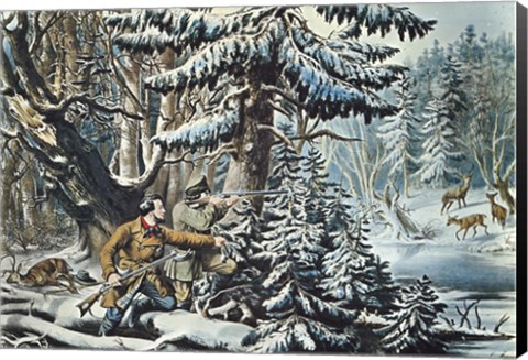 Framed American Winter Sports Print