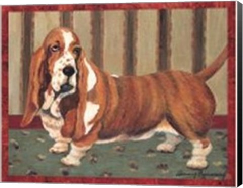 Framed Bassett Hound Print
