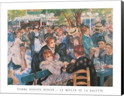 Framed Moulin De La Gallette Print