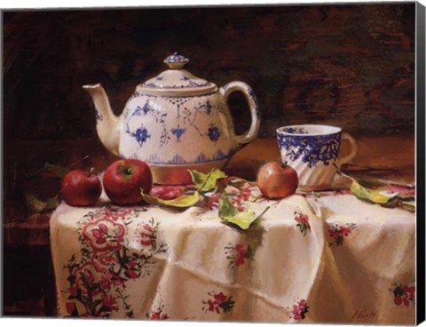 Framed Apples and Tea Print