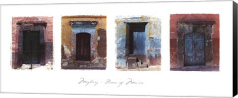 Framed Doors of Mexico Print