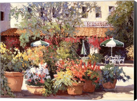 Framed Market Place Print