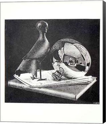 Framed Still Life With Sphere Print