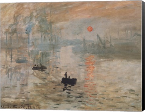 Framed Impression, Sunrise, c.1872 (green) Print