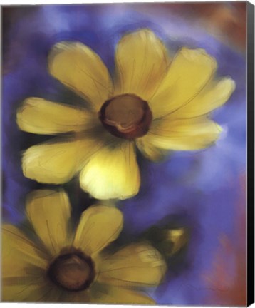 Framed Yellow Daisies Print
