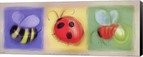 Framed 3 Bug Panel Print