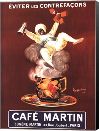 Framed Cafe Martin Print