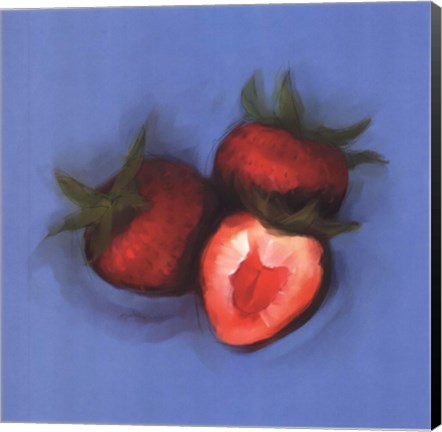 Framed Strawberries Print