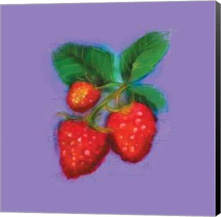 Framed Raspberries Print